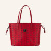 MCM Liz Candy Red Medium Shopper Damen, Rot