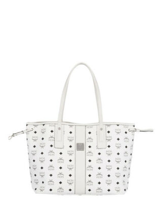 MCM Project Medium Shopper Damen, Weiß