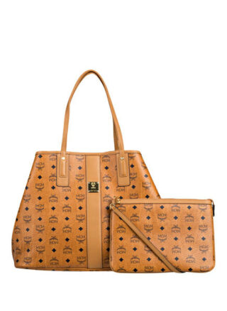 MCM Project Visetos Large Shopper Damen, Braun