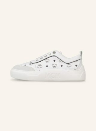 MCM Skyward Plateau-Sneaker Damen, Weiß