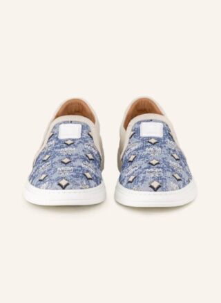 MCM Slip On Sneaker Damen, Blau