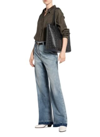 MCM Toni Medium Shopper Damen, Schwarz