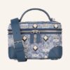 MCM Vintage Jacquard Umhängetasche Damen, Blau