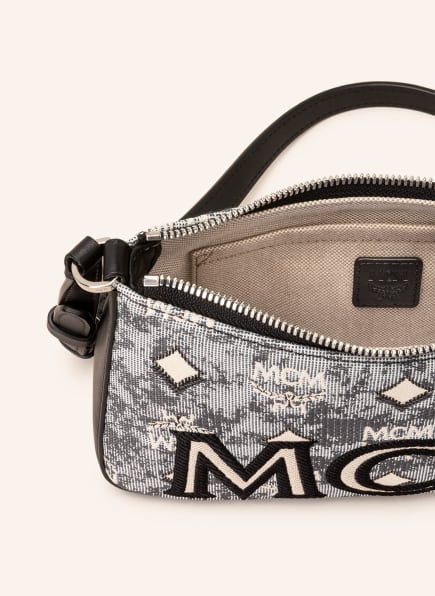 MCM Vintage Jacquard Umhängetasche Damen, Grau MCM Vintage Jacquard Umhängetasche Damen, Grau