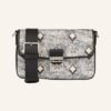 MCM Vintage Jacquard Umhängetasche Damen, Grau