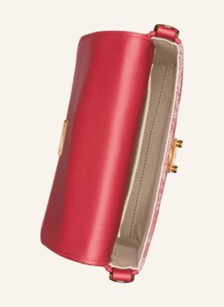 MCM Vintage Jacquard Umhängetasche Damen, Rot