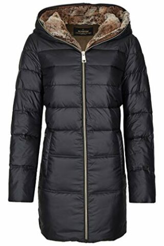 MILESTONE Miyoko Steppmantel Damen, Schwarz