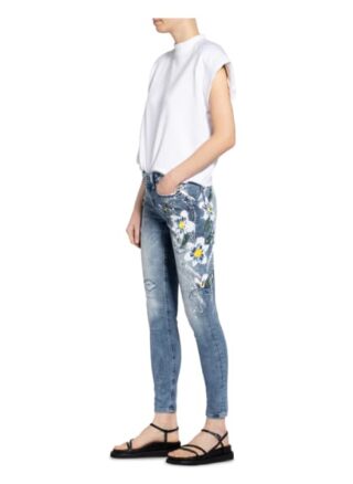 MIRACLE OF DENIM Sina Skinny Jeans Damen, Blau