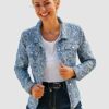 MONA Jeansjacke Damen, Blau