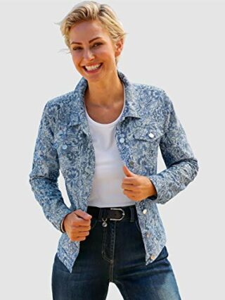 MONA Jeansjacke Damen, Blau
