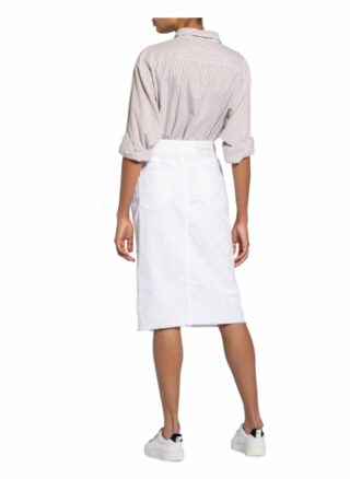 MOS MOSH Selma Jeansrock Damen, Weiß