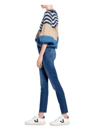 MOTHER High Waisted Looker Skinny Jeans Damen, Blau