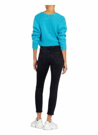 MOTHER Looker Ankle Skinny Jeans Damen, Schwarz
