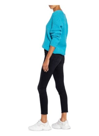 MOTHER Looker Ankle Skinny Jeans Damen, Schwarz
