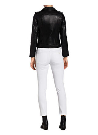 Maje Bocelix Lederjacke Damen, Schwarz