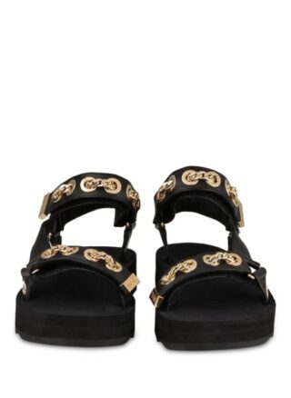 Maje Frankie Plateau-Sandalen Damen, Schwarz