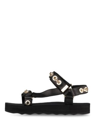 Maje Frankie Plateau-Sandalen Damen, Schwarz