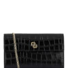 Maje Jaune Clutch Damen, Schwarz