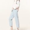 Maje Jeans Pow Karottenhose Damen, Blau