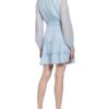 Maje Plisseekleid Damen, Blau
