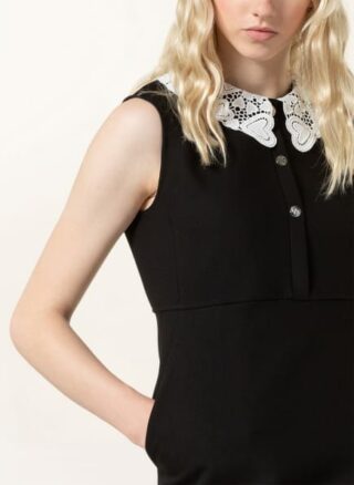 Maje Ramine Kleid in A-Linie Damen, Schwarz