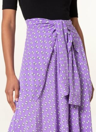 Maje Raprinode Kleid in A-Linie Damen, Lila