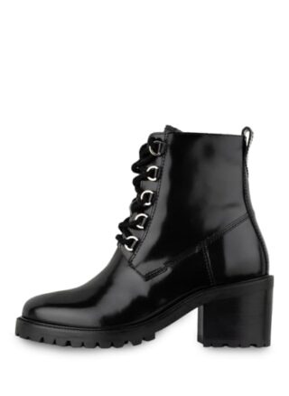 Maje Schnürstiefeletten Damen, Schwarz