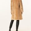 Marc Cain Kunstfell-Mantel Damen, Beige