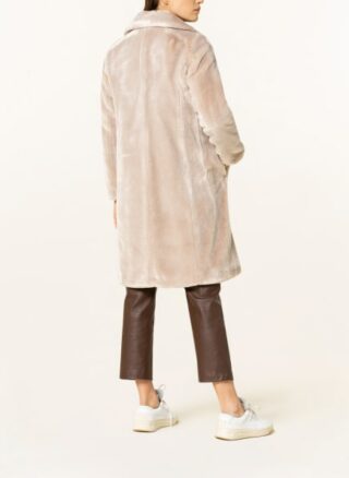 Marc Cain Kunstfell-Mantel Damen, Beige