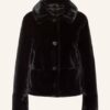 Marc Cain Kunstfelljacke Damen, Schwarz