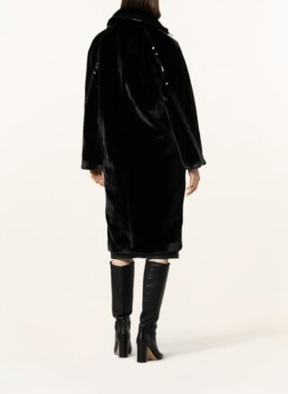 Marc Cain Kunstpelzmantel Damen, Schwarz