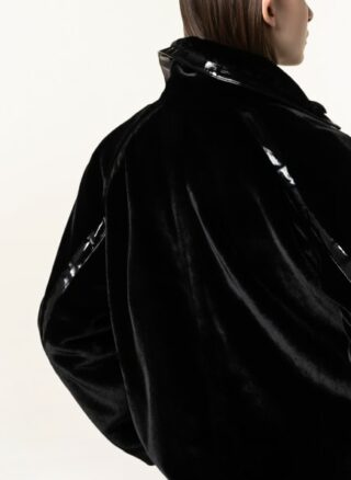 Marc Cain Kunstpelzmantel Damen, Schwarz