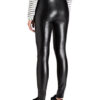 Marc Cain Lederleggings Damen, Schwarz