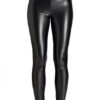 Marc Cain Lederleggings Damen, Schwarz