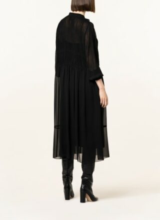Marc Cain Plisseekleid Damen, Schwarz