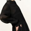 Marc Cain Plisseekleid Damen, Schwarz