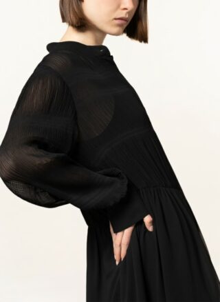 Marc Cain Plisseekleid Damen, Schwarz