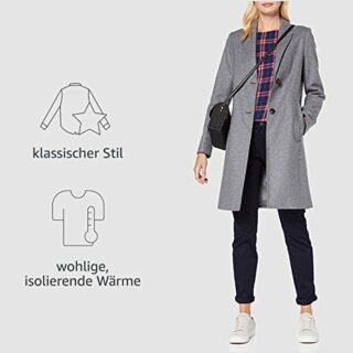 Marc O'Polo 71023 Wollmantel Damen, Grau