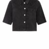 Marc O'Polo DENIM Cropped-Jeansbluse Damen, Blau