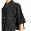 Marc O'Polo DENIM Cropped-Jeansbluse Damen, Blau
