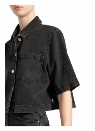 Marc O'Polo DENIM Cropped-Jeansbluse Damen, Blau