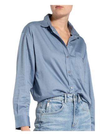 Marc O'Polo Hemdbluse Damen, Blau