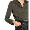 Marc O'Polo Hemdbluse Damen, Grün
