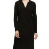 Marc O'Polo Hemdblusenkleid Damen, Schwarz