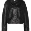 Marc O'Polo Lederjacke Damen, Schwarz