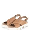 Marc O'Polo Plateau-Sandalen Damen, Braun