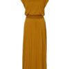 Marc O'Polo Plisseekleid Damen, Braun