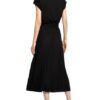 Marc O'Polo Plisseekleid Damen, Schwarz