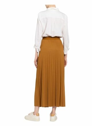 Marc O'Polo Plisseerock Damen, Braun