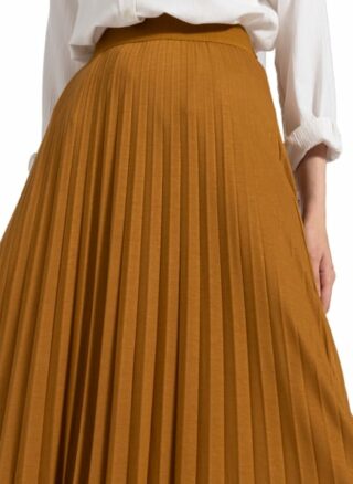 Marc O'Polo Plisseerock Damen, Braun